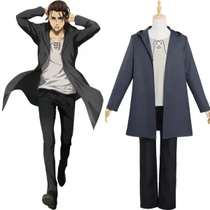 Attack On Titan The Final Season Eren Jaeger Outfits Cosplay Costume Halloween Carnival Suit
