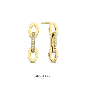 Aucielle - Boucles d'oreilles - Or Jaune et Zircons (AE0004C)