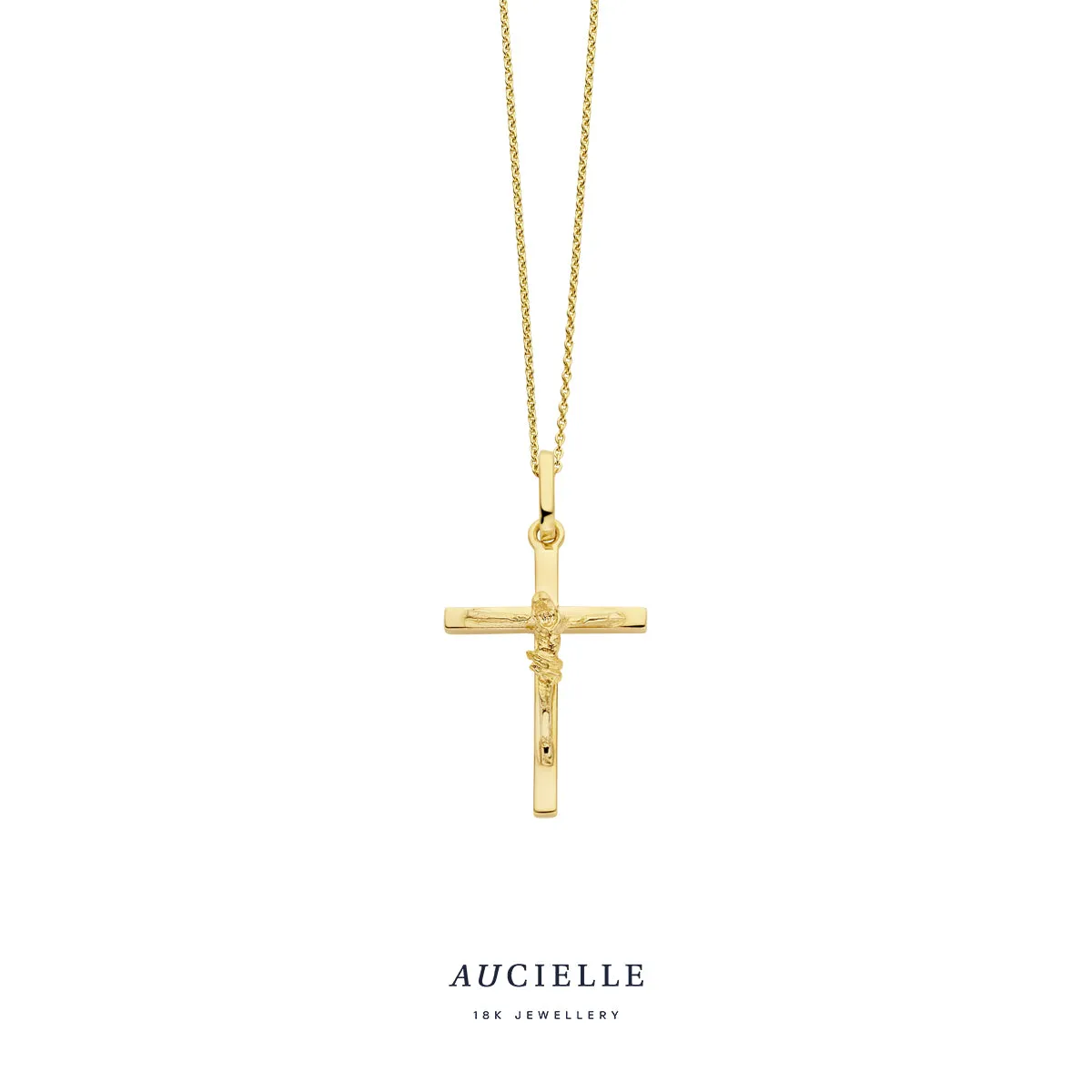 Aucielle - Pendentif - Croix, Or Jaune (AH0082B)