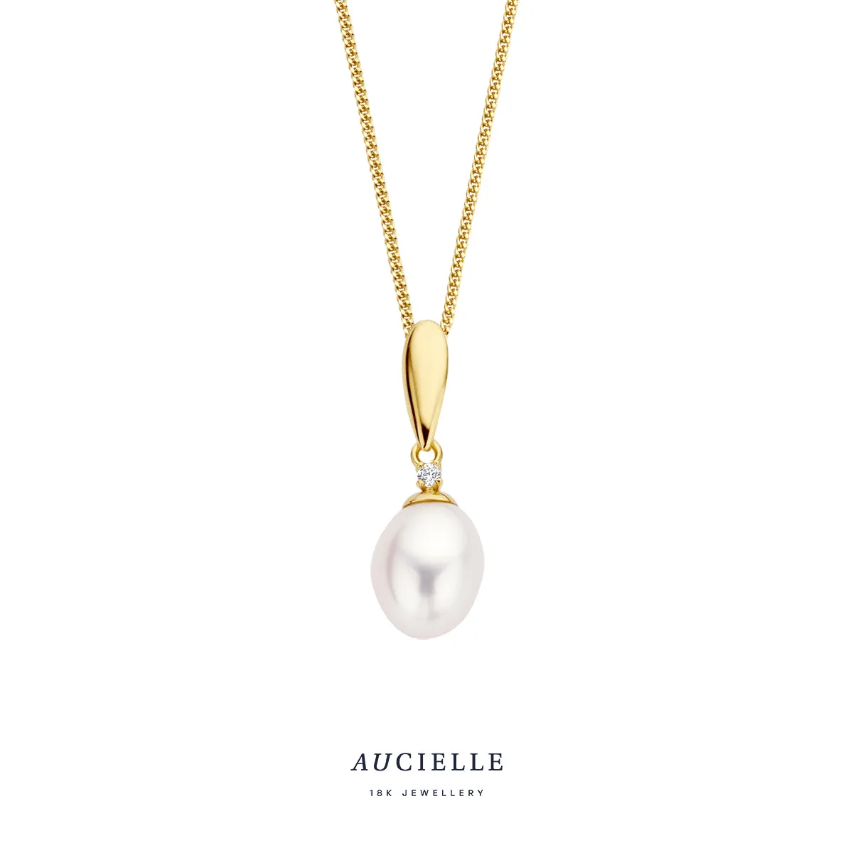 Aucielle - Pendentif - Perles et Or Jaune (AH0007C)
