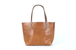AVERY LEATHER TOTE BAG - LARGE - CARAMEL