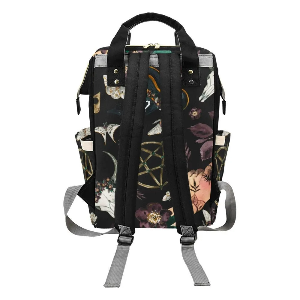 Baby Goth Skull Diaper Nappy Bag Goth Baby Bag Goth Backpack Goth Purse Goth Baby Stuff Gothic Baby Stuff Horror Spooky Nursery Skull Baby