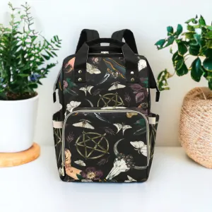 Baby Goth Skull Diaper Nappy Bag Goth Baby Bag Goth Backpack Goth Purse Goth Baby Stuff Gothic Baby Stuff Horror Spooky Nursery Skull Baby