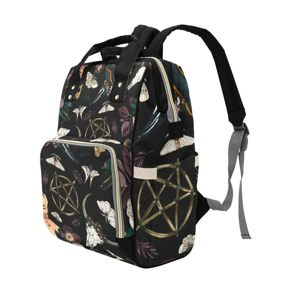 Baby Goth Skull Diaper Nappy Bag Goth Baby Bag Goth Backpack Goth Purse Goth Baby Stuff Gothic Baby Stuff Horror Spooky Nursery Skull Baby