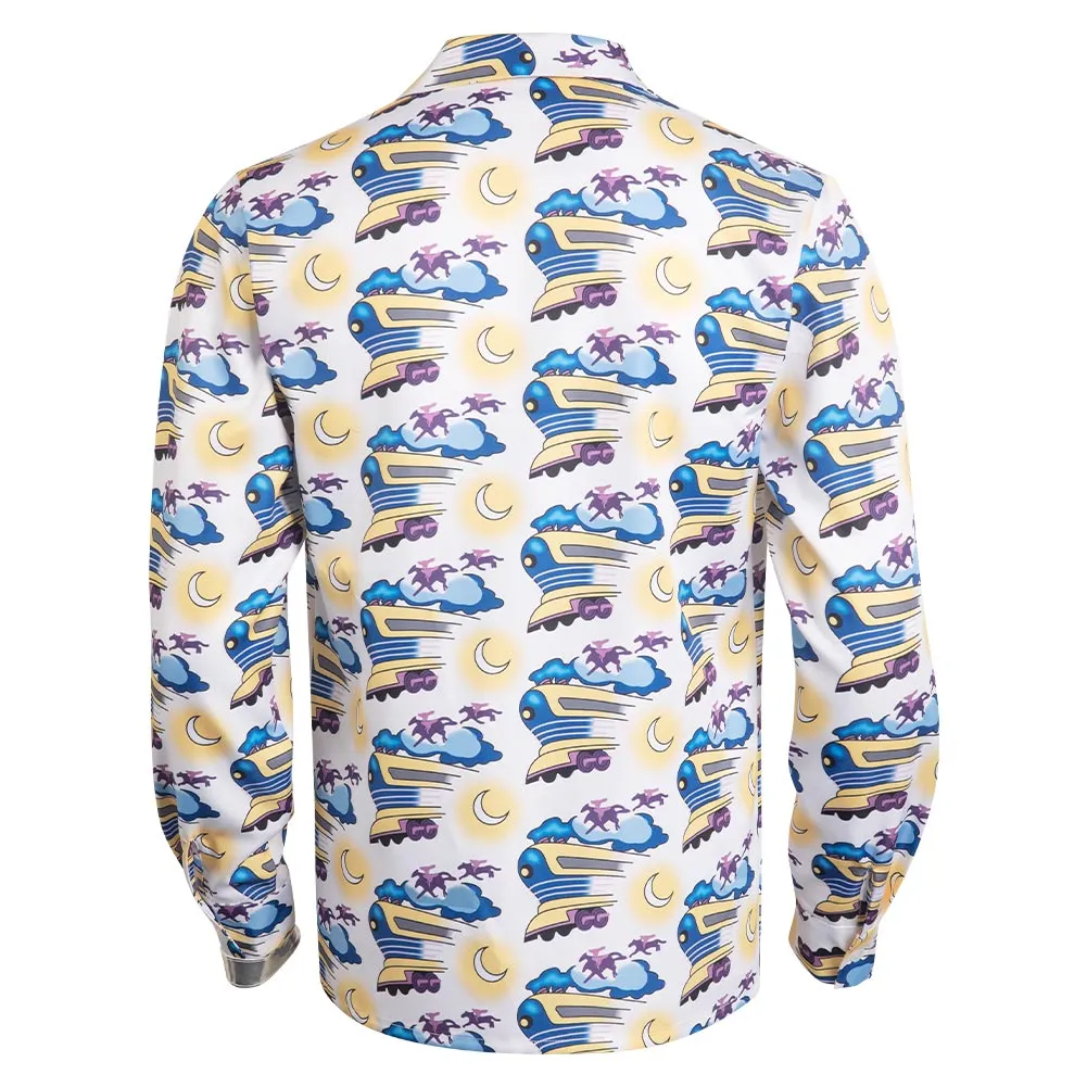 Back to the Future Doc Brown Outfit Cosplay Costume Halloween Carnival Suit