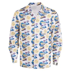 Back to the Future Doc Brown Outfit Cosplay Costume Halloween Carnival Suit