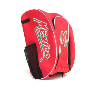 Backpack Mochila Maleta Beisbol Softbol BS México Rojo Adulto