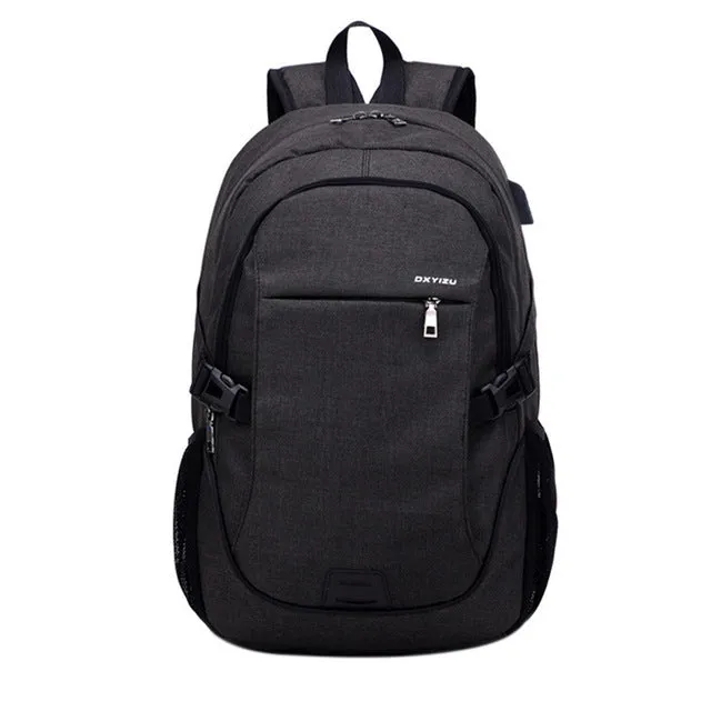 Backpack USB Charging <br> Canvas