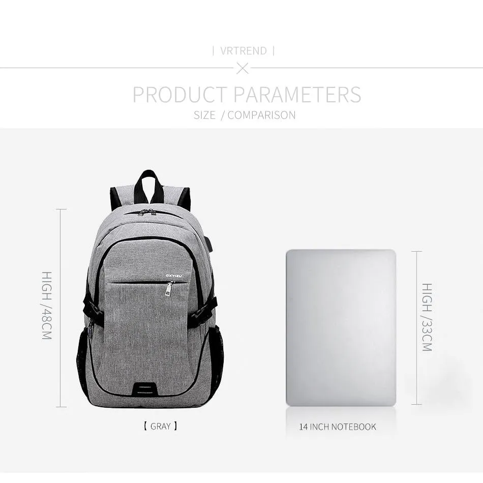 Backpack USB Charging <br> Canvas