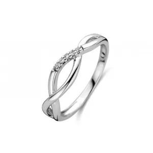 Bague avec motif infini - Or Blanc, Diamants (GR4755WB)