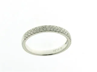 Bague avec motif - Or Blanc, Diamants (053637A)