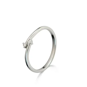 Bague avec motif - Or Blanc, Diamants (067839A)