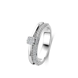 Bague Naiomy - Argent et zircons (N4P56)