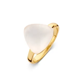 Bague One More - Vulsini Or Jaune et Topaze blanche sur nacre (061764NN)