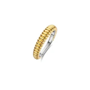 Bague TI SENTO - Argent Bicolore Doré (12218SY)
