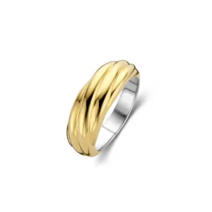 Bague TI SENTO - Argent Bicolore Doré (12239SY)