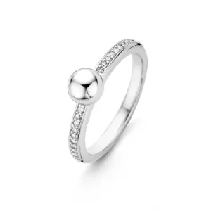 Bague TI SENTO - Argent, zircons (12136ZI)