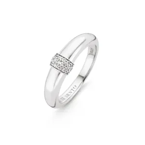 Bague TI SENTO - Argent, zircons (12151ZI)