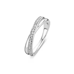 Bague TI SENTO - Argent, zircons (1953ZI)