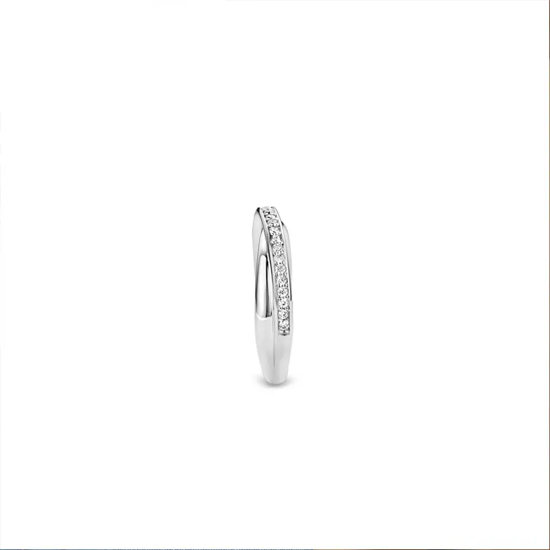 Bague TI SENTO - Argent, zircons (1953ZI)