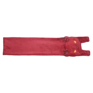 Baldur's Gate Karlach Red Plush Embroidered Scarf Cosplay Costume Outfits