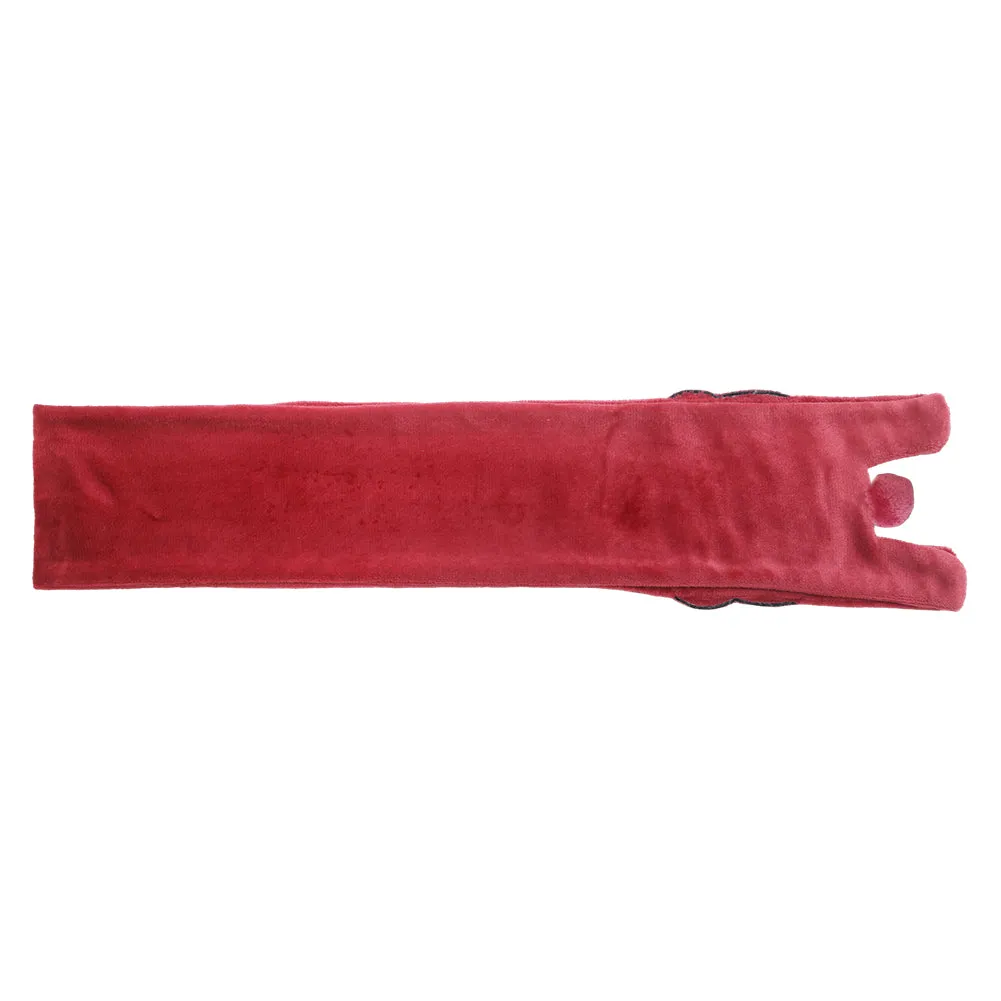 Baldur's Gate Karlach Red Plush Embroidered Scarf Cosplay Costume Outfits