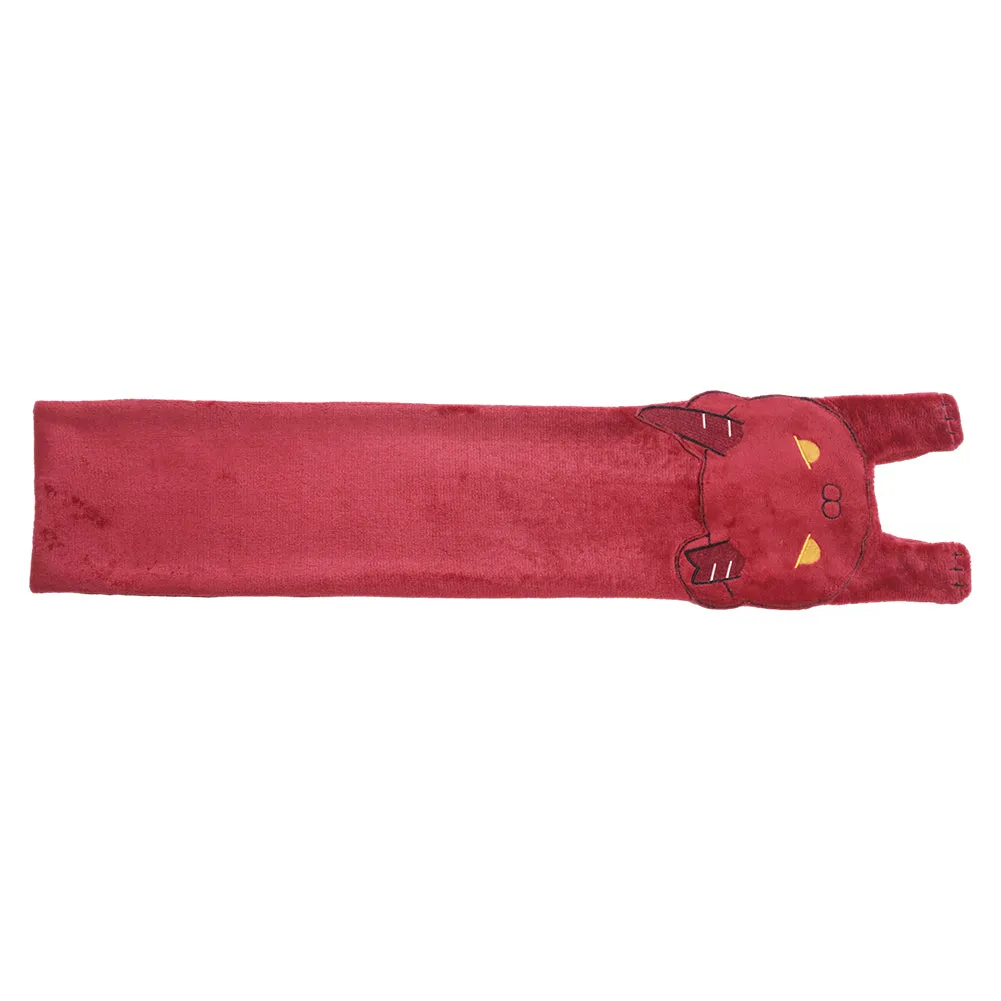 Baldur's Gate Karlach Red Plush Embroidered Scarf Cosplay Costume Outfits