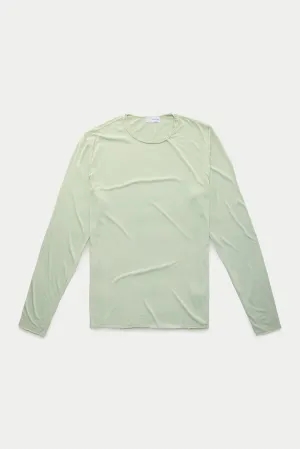 Bamboo Sorona LongSleeve Roll Neck T-Shirt Green Lily