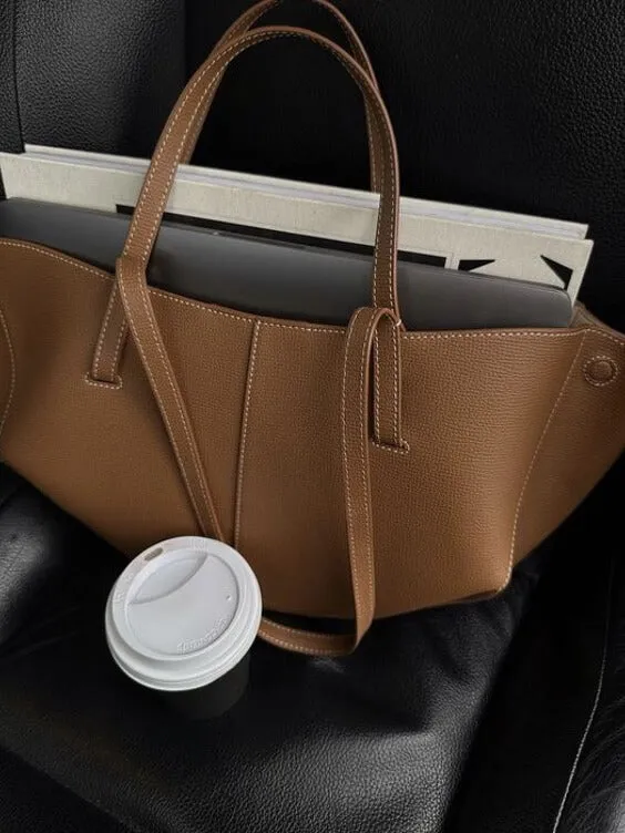 B&S | Spacious & Durable Vintage Tote Bag for Women – Versatile Shoulder Bag for Everyday Use