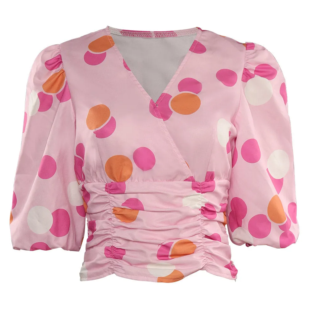 Barbie 2023 Gloria Cosplay Costume Top Halloween Carnival Suit