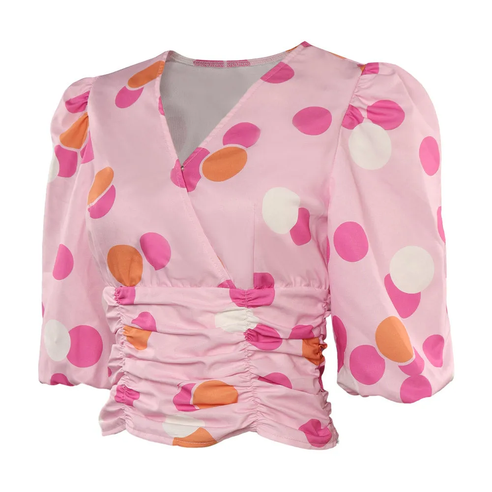Barbie 2023 Gloria Cosplay Costume Top Halloween Carnival Suit