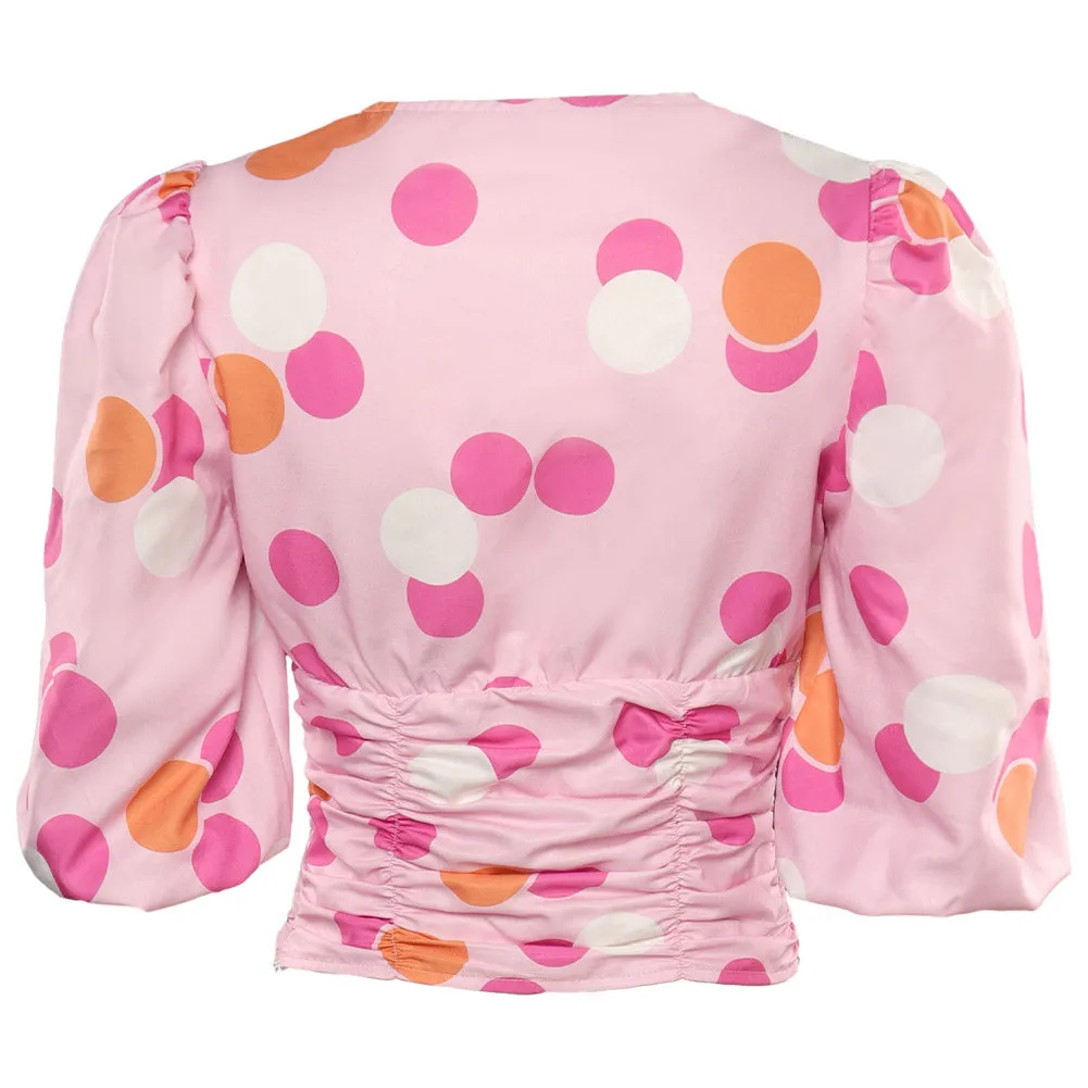 Barbie 2023 Gloria Cosplay Costume Top Halloween Carnival Suit