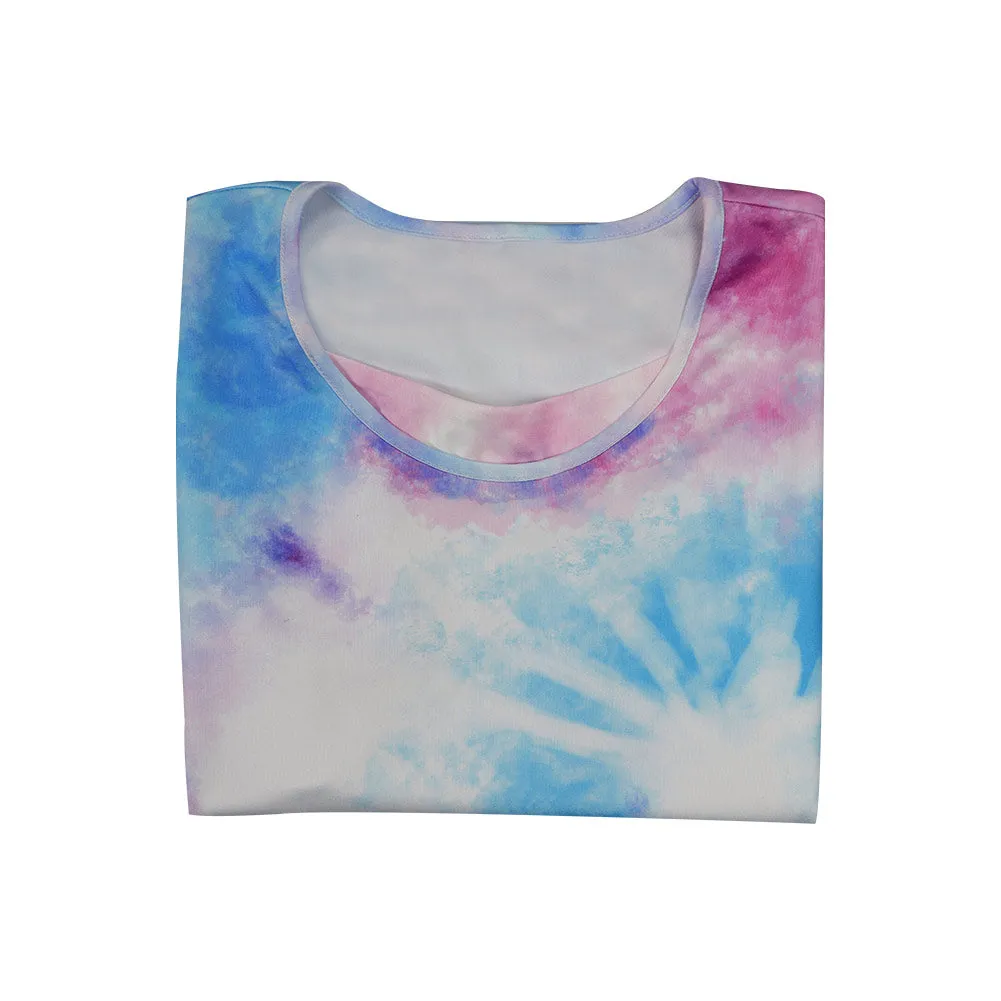 Barbie 2023 Ken Tie-dye Vest  Cosplay Costume Halloween Carnival Suit