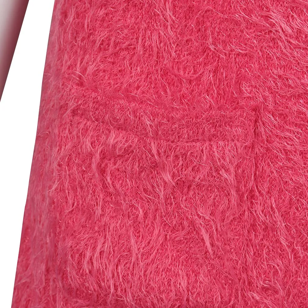 Barbie 2023 Pink Sling Dress Cosplay Costume Halloween Carnival Suit