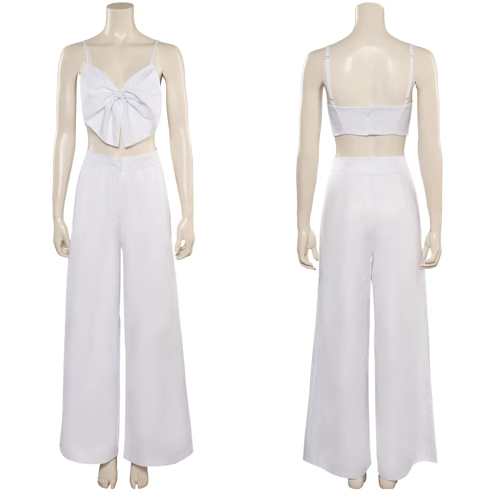 Barbie 2023 The Nobel Prize Barbie Cosplay Costume White Outfits Halloween Carnival Suit
