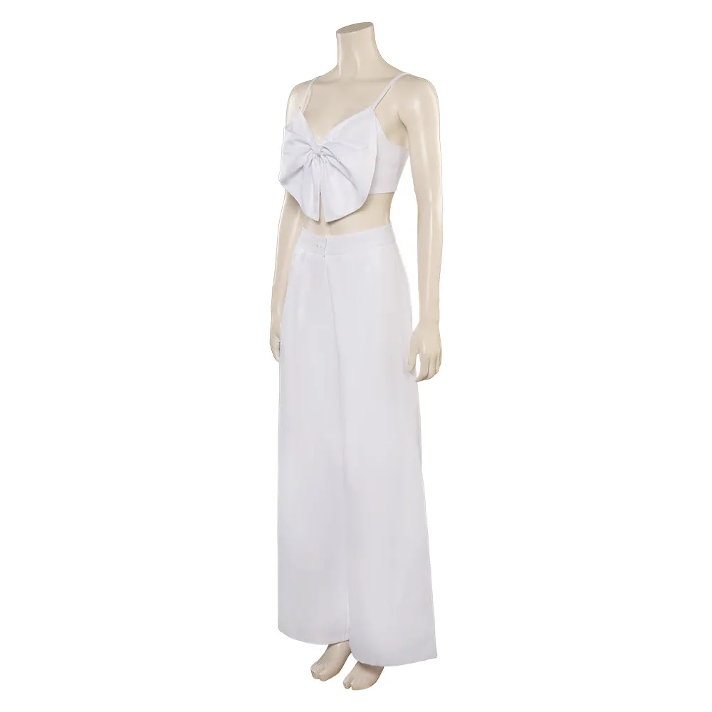Barbie 2023 The Nobel Prize Barbie Cosplay Costume White Outfits Halloween Carnival Suit
