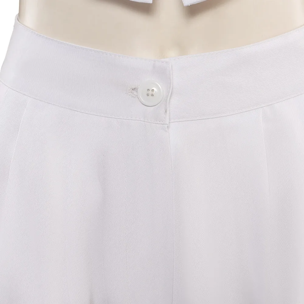 Barbie 2023 The Nobel Prize Barbie Cosplay Costume White Outfits Halloween Carnival Suit