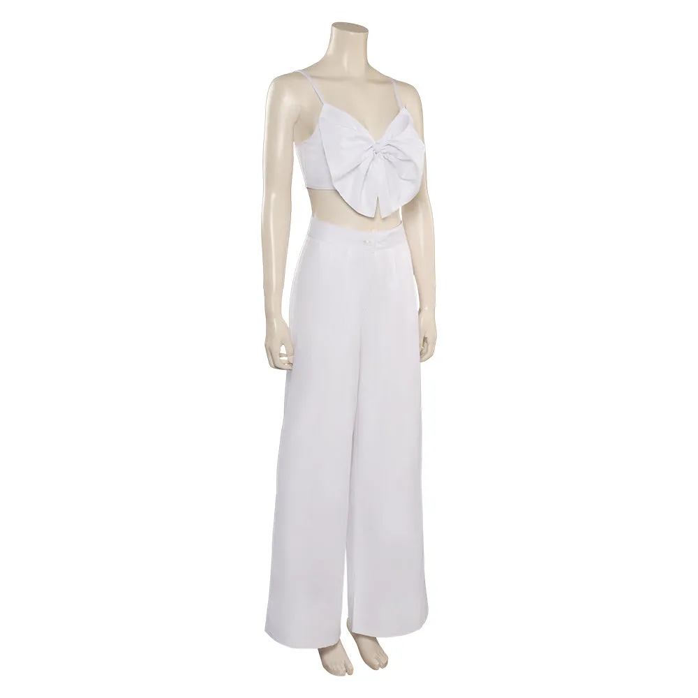 Barbie 2023 The Nobel Prize Barbie Cosplay Costume White Outfits Halloween Carnival Suit