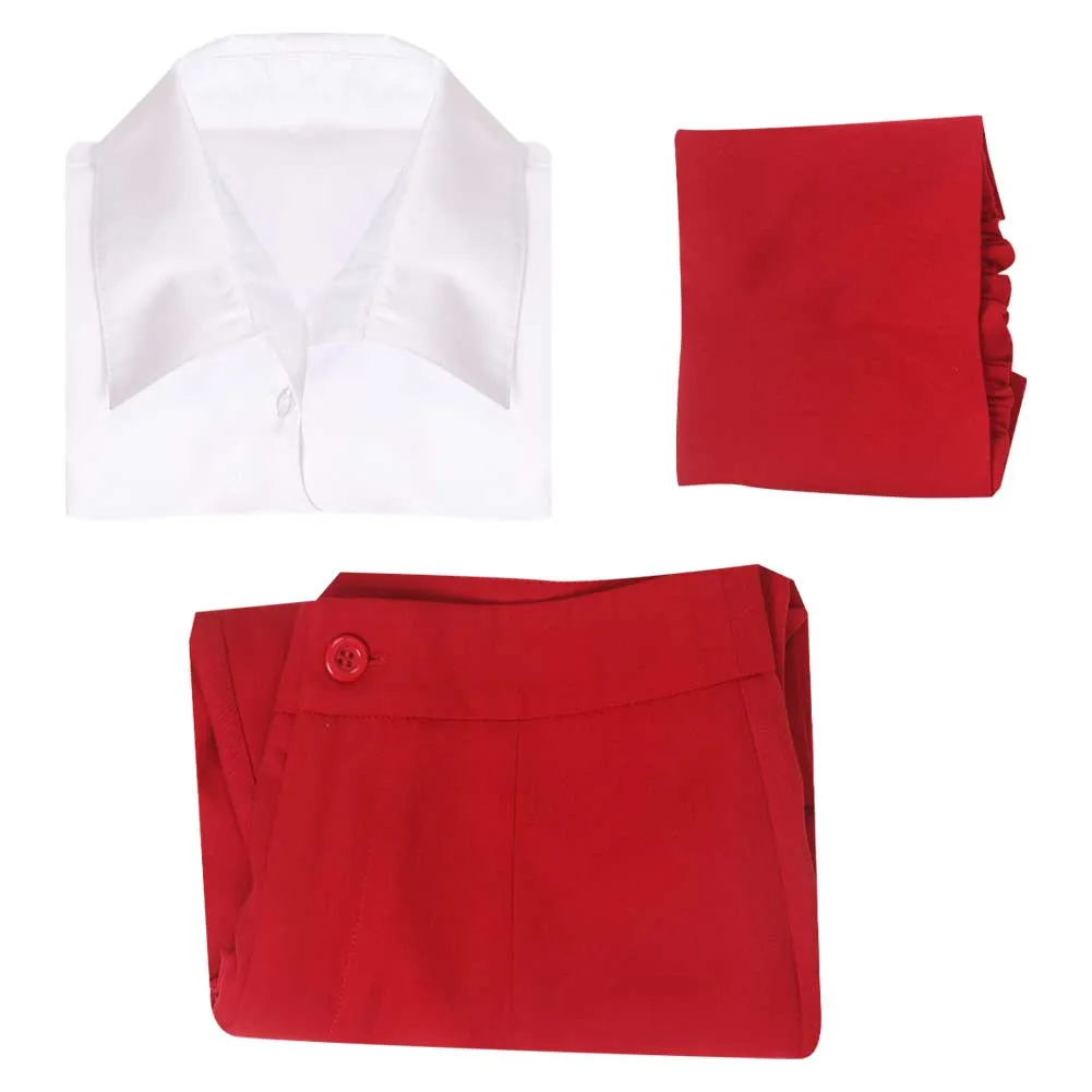 Barbie Cosplay Costume Women Rose Red Outfits Halloween Carnival Suit