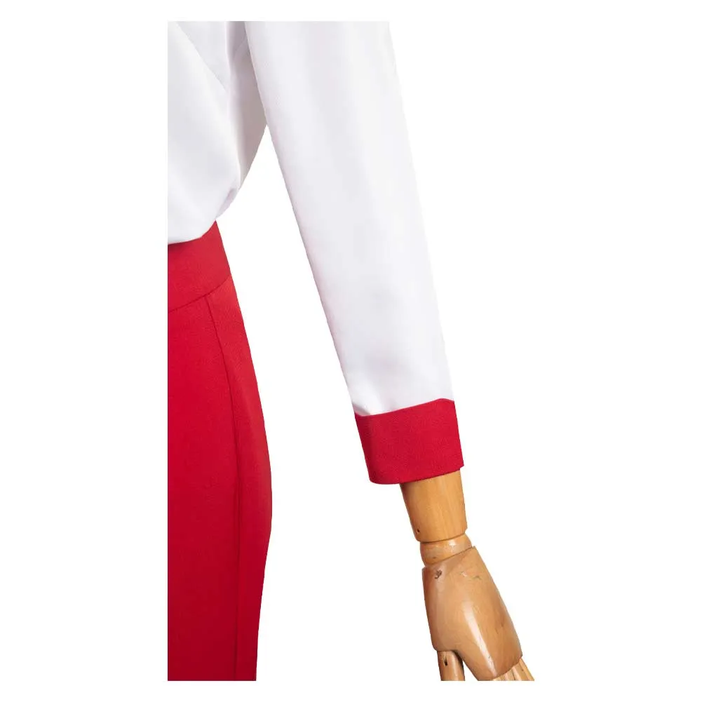 Barbie Cosplay Costume Women Rose Red Outfits Halloween Carnival Suit