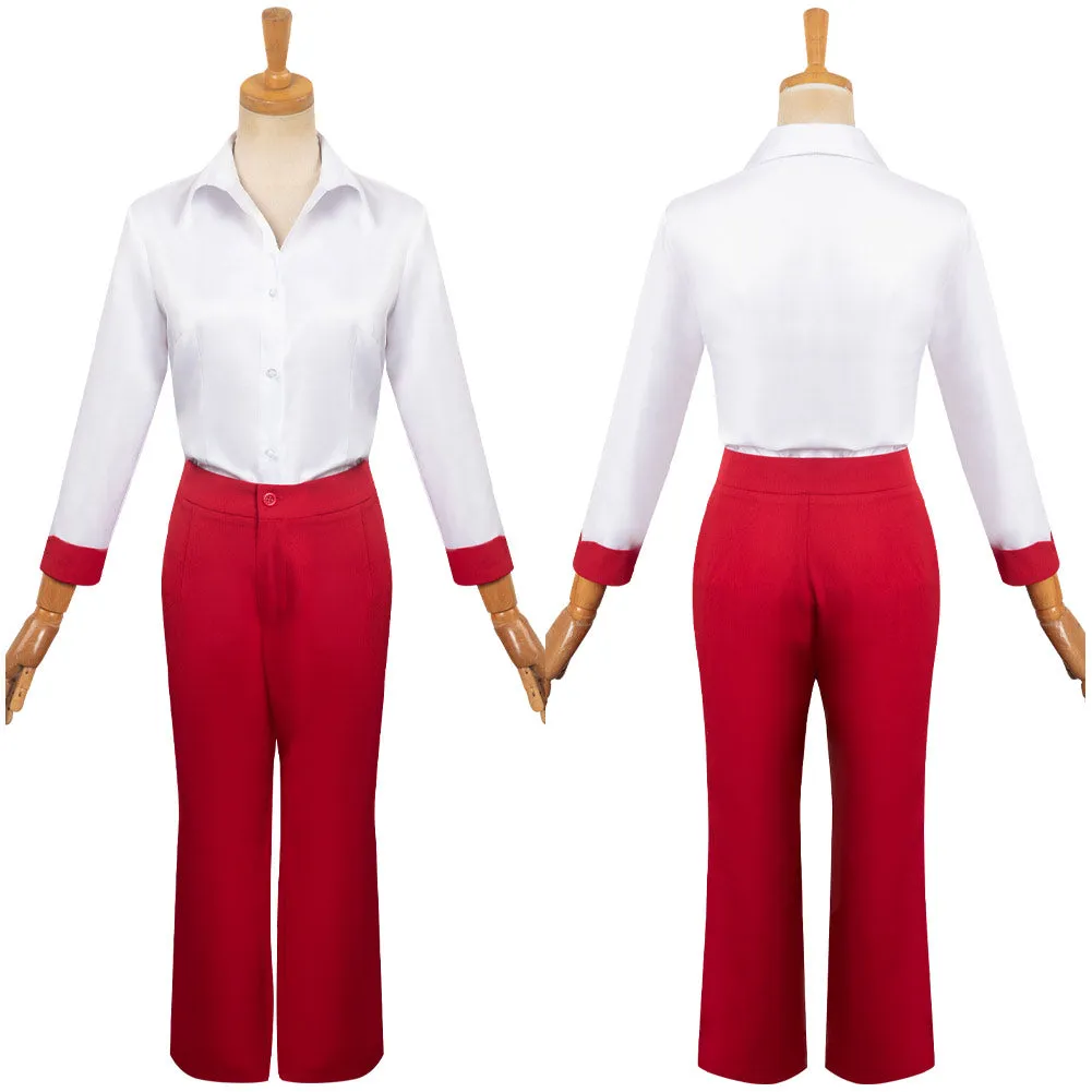 Barbie Cosplay Costume Women Rose Red Outfits Halloween Carnival Suit