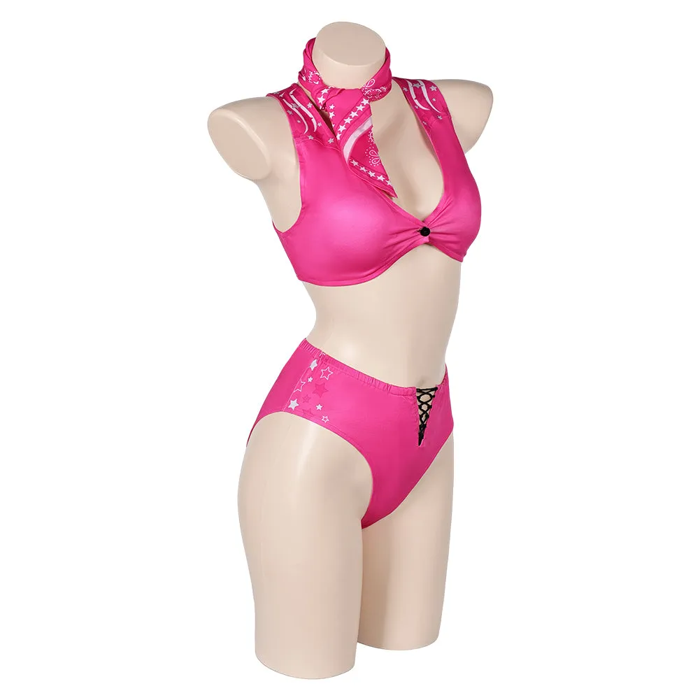 Barbie Original Pink Sexy BIKINIS Swimsuit Swimwear Cosplay Costume Outfits
