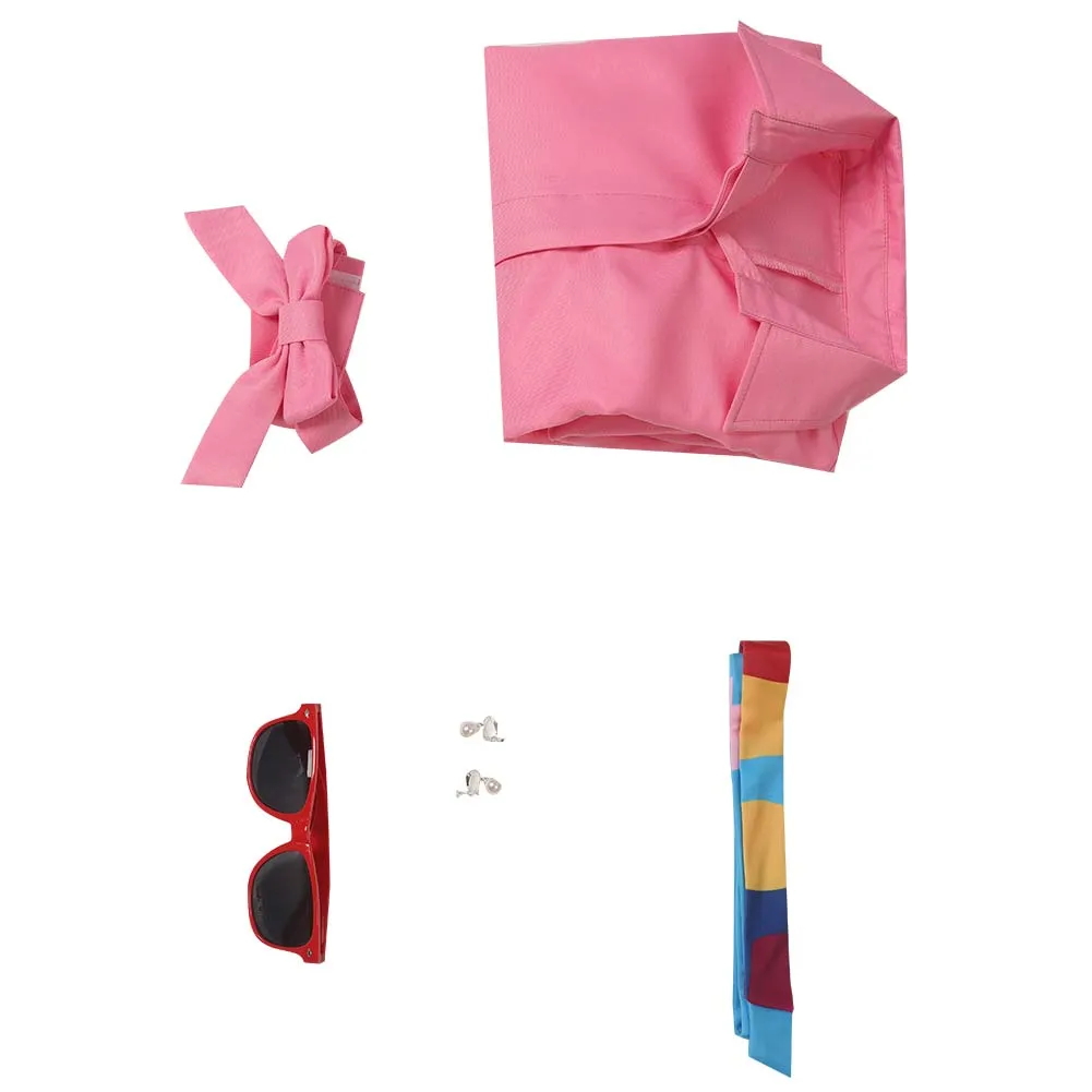 Barbie Pink Jumpsuit Cosplay Costume Halloween Carnival Suit