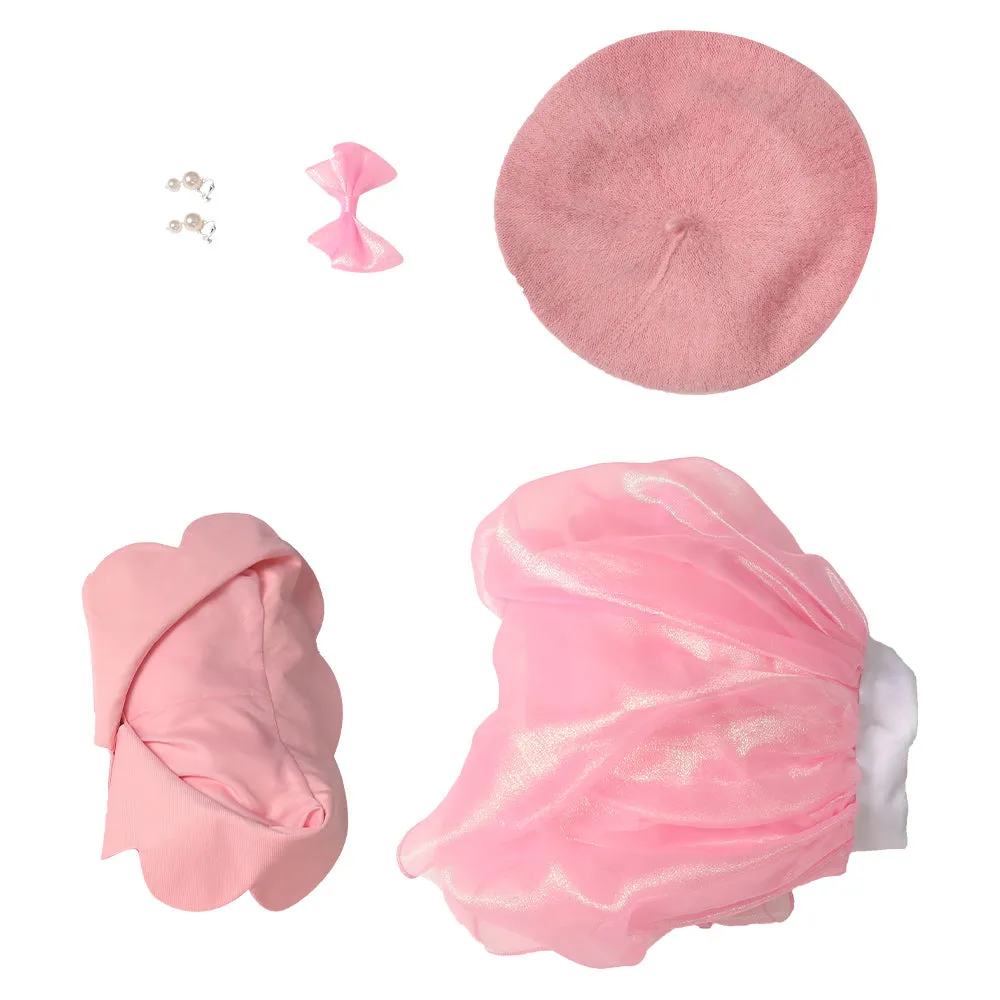 Barbie Pink Yarn Skirt Cosplay Costume Outfits Halloween Carnival Suit