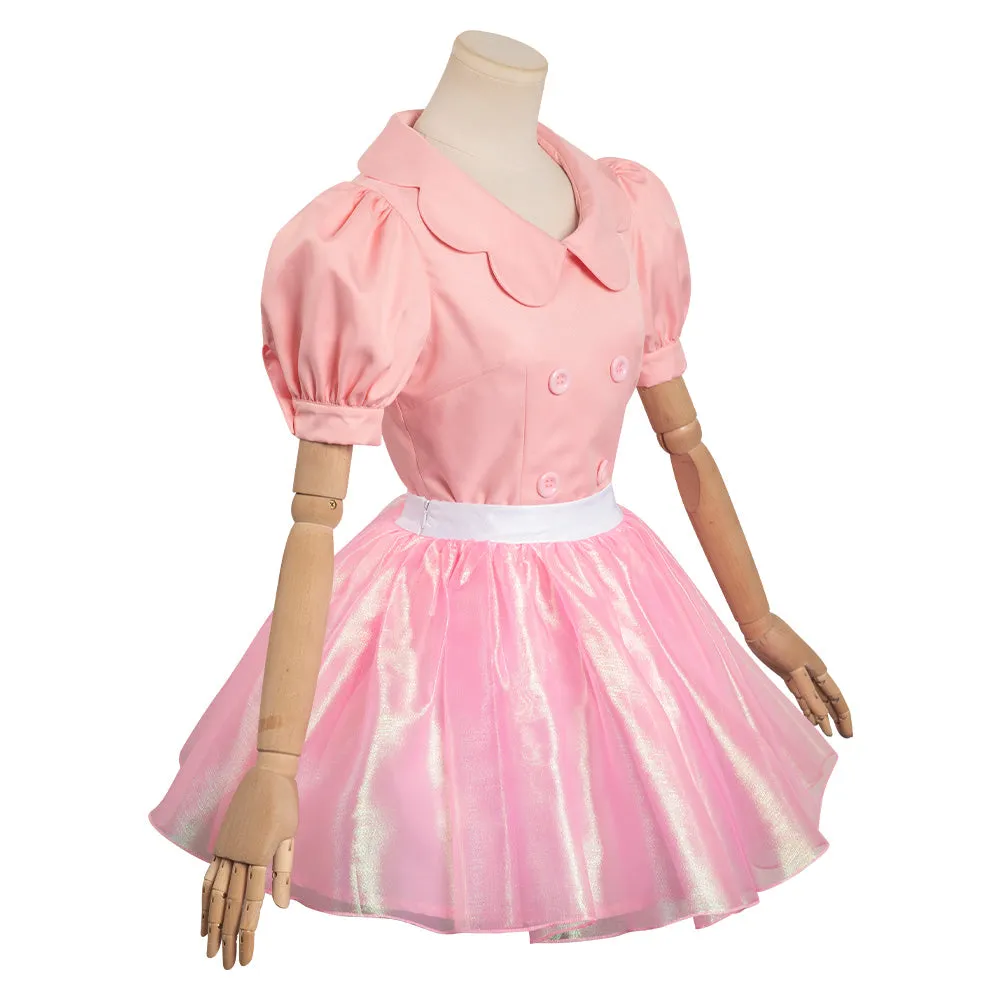 Barbie Pink Yarn Skirt Cosplay Costume Outfits Halloween Carnival Suit