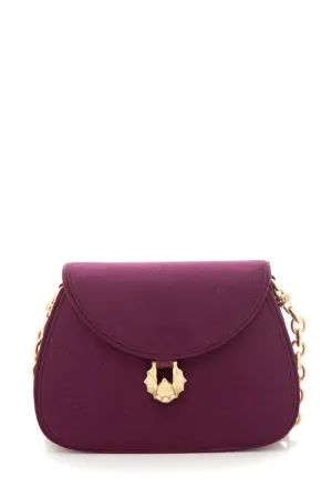 Barry Kieselstein-Cord Lavender Satin Clutch