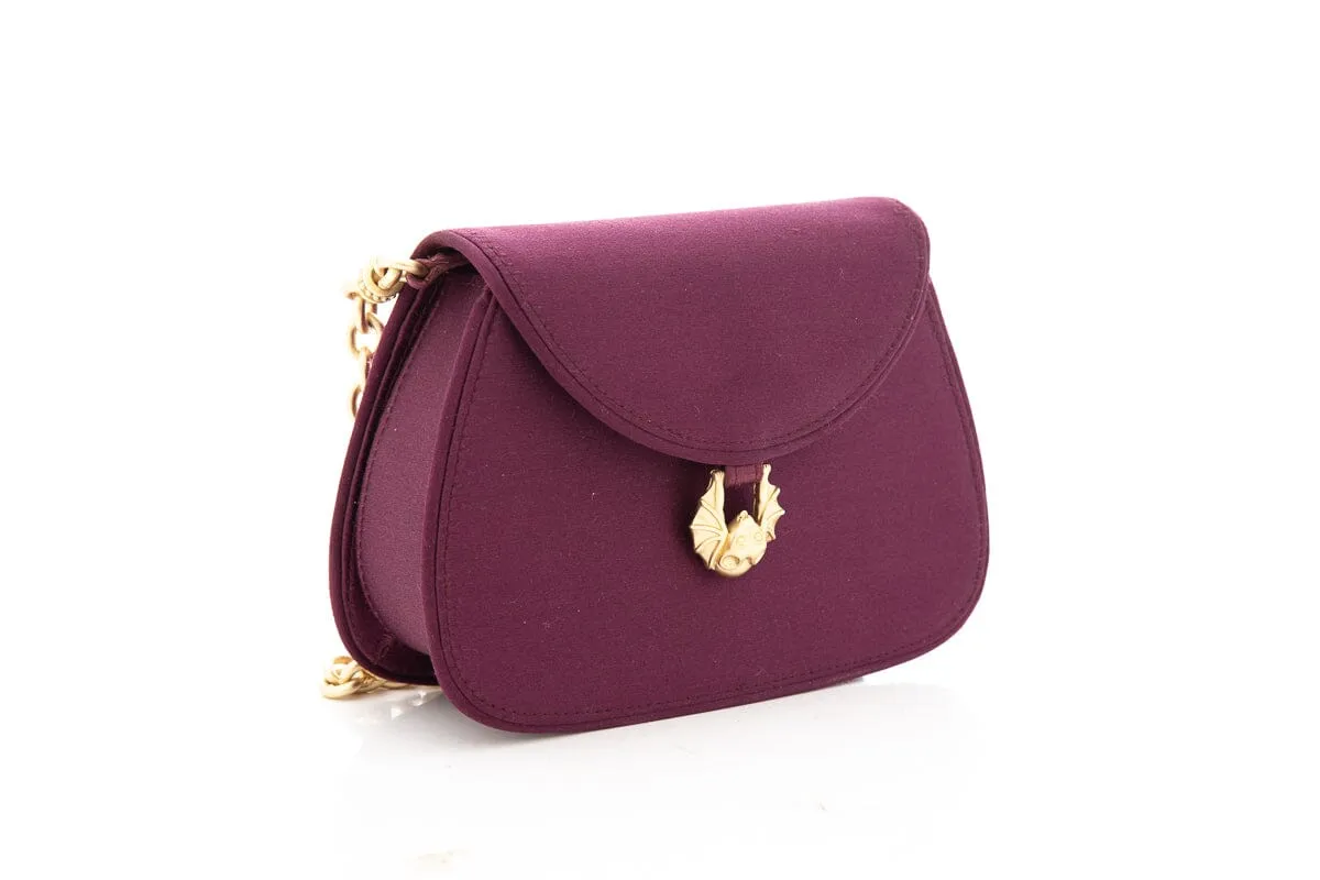 Barry Kieselstein-Cord Lavender Satin Clutch