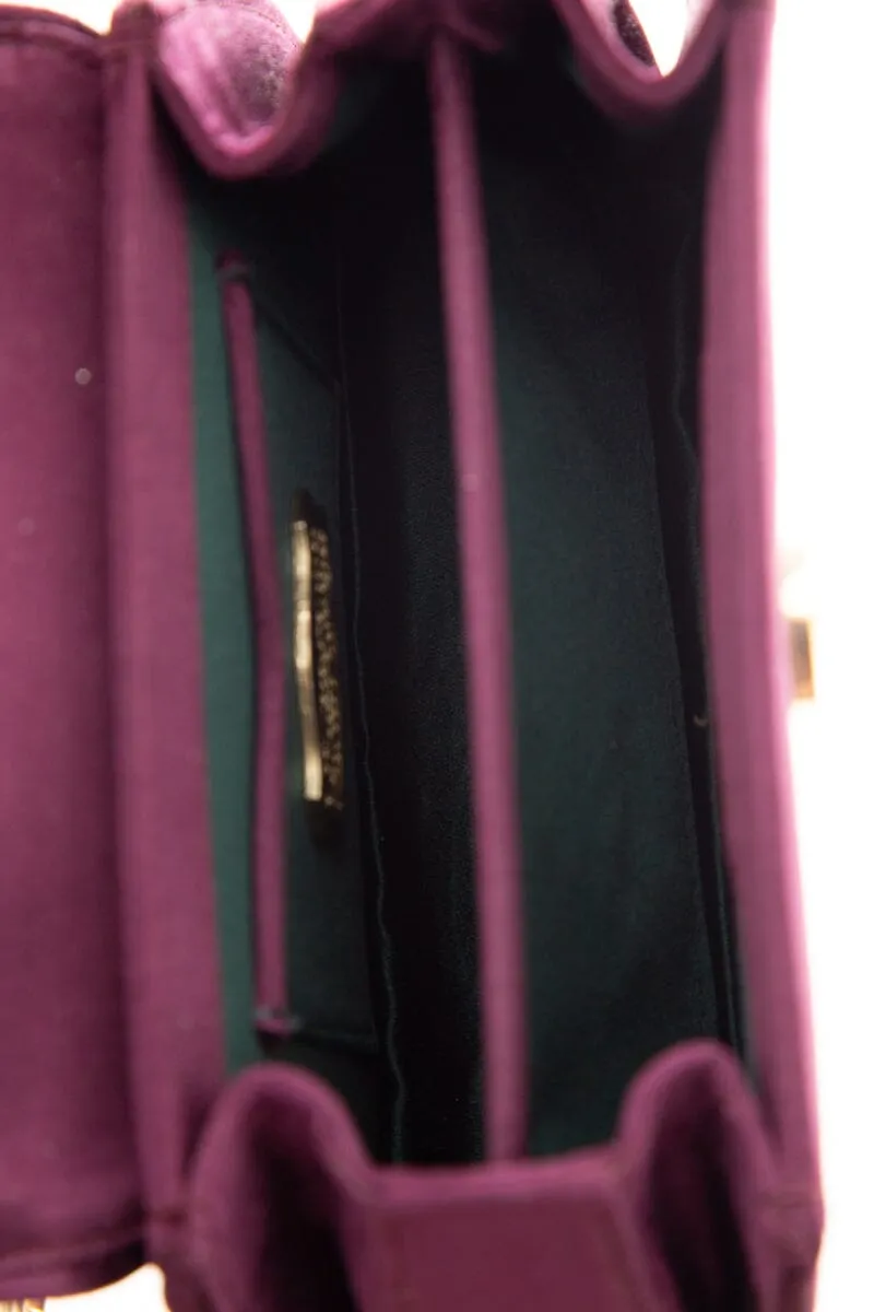 Barry Kieselstein-Cord Lavender Satin Clutch