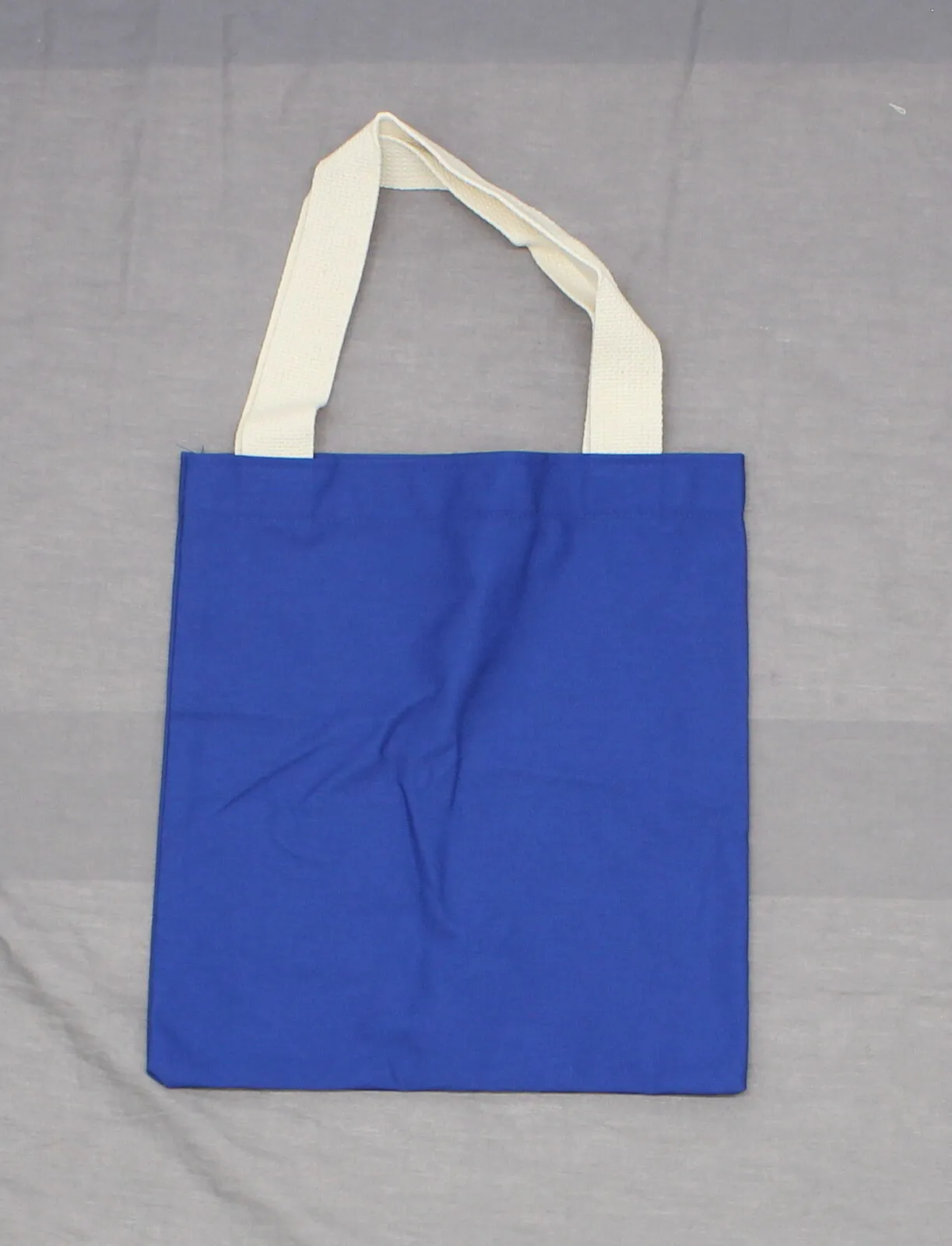 Bayside nEW USA MADE Cotton Tote Bag Blue 06081