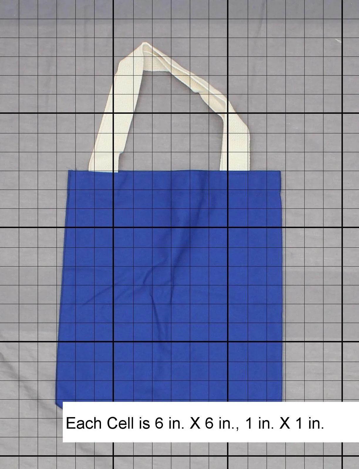 Bayside nEW USA MADE Cotton Tote Bag Blue 06081